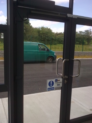 An image of an electronic door